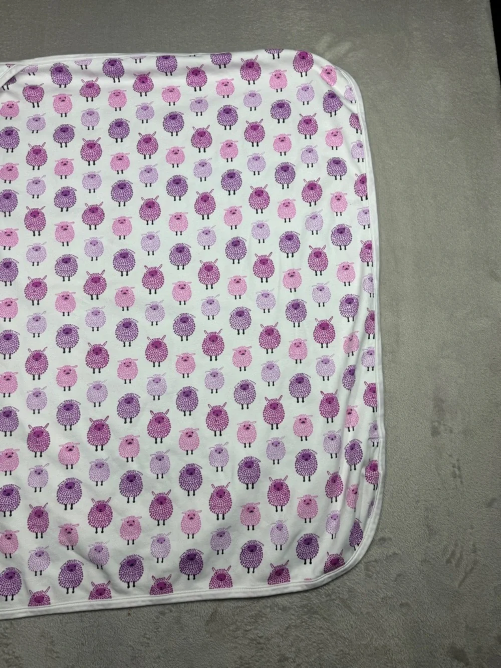 Roberta Roller Rabbit Roberta Freyman 100% Pima Cotton Sheep Receiving Blanket